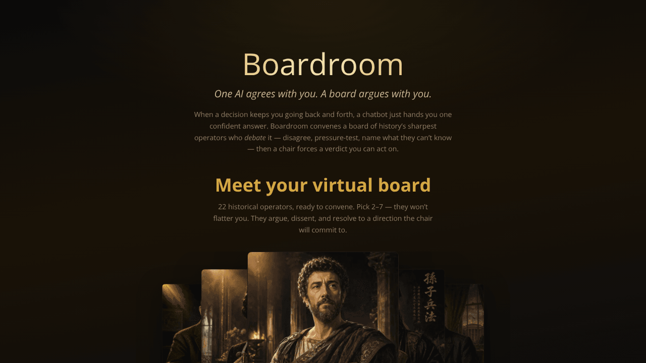 Boardroom: History's greatest minds