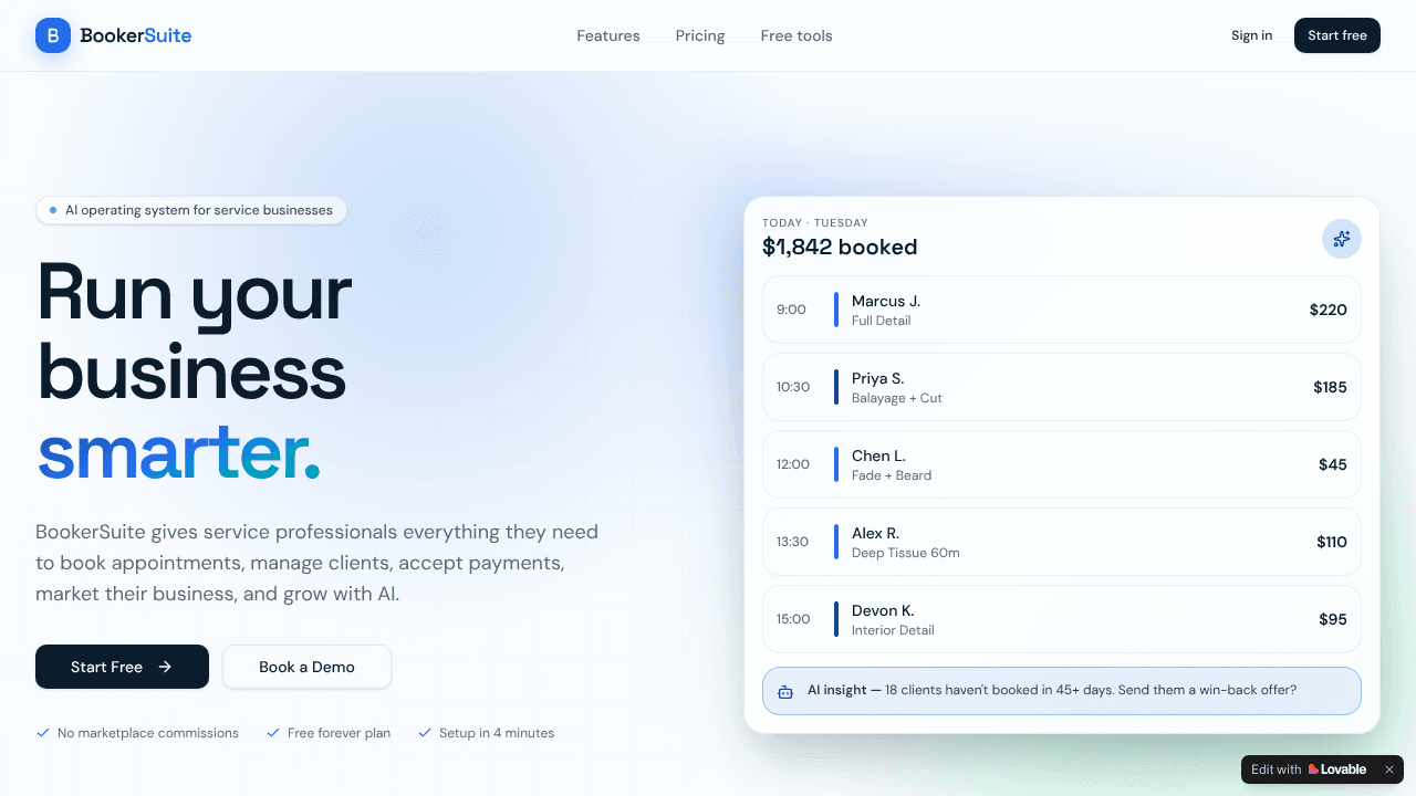 BookerSuite