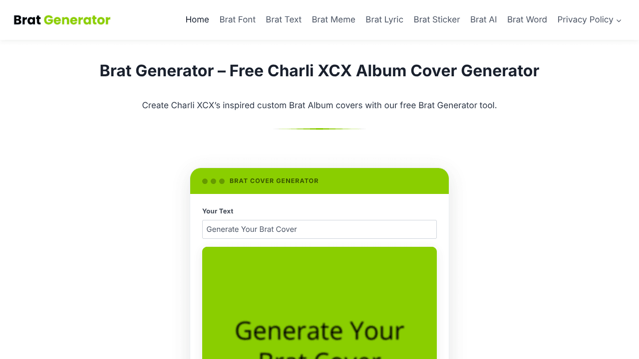 Brat Generator