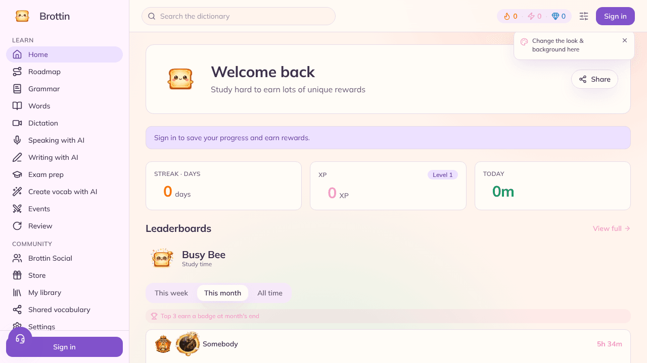 Brottin — Learn German