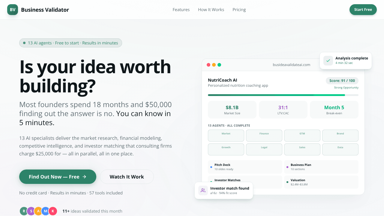 Business Idea Validator