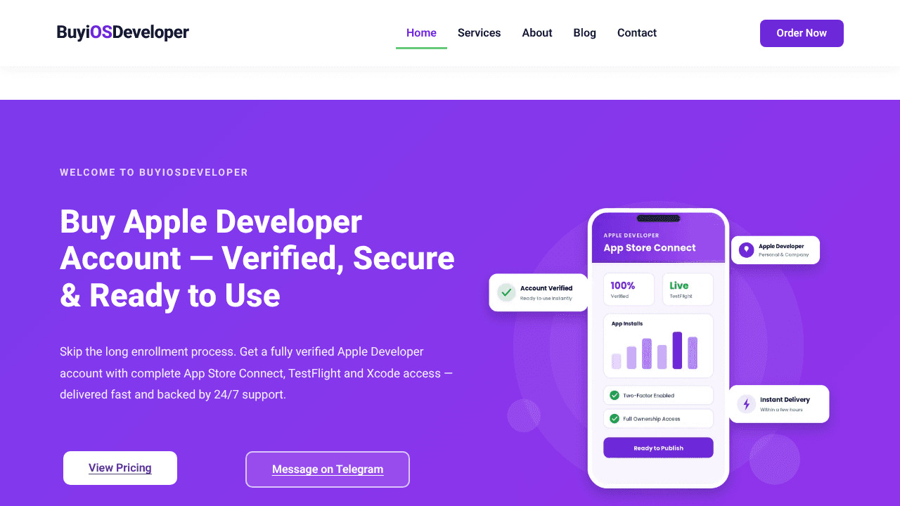 BuyiOSDeveloper website screenshot