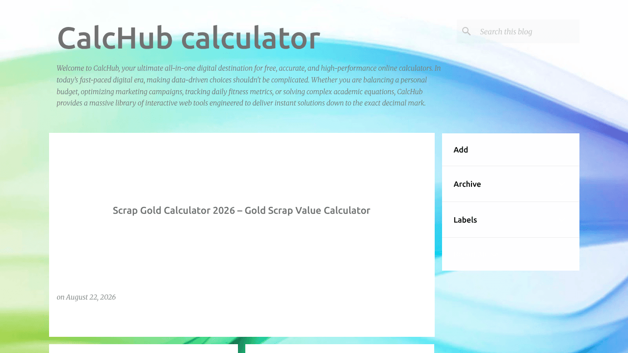 CalcHub calculator