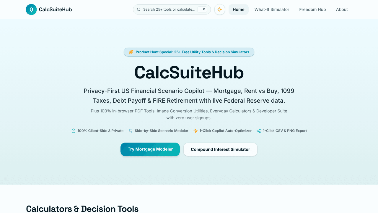 CalcSuiteHub
