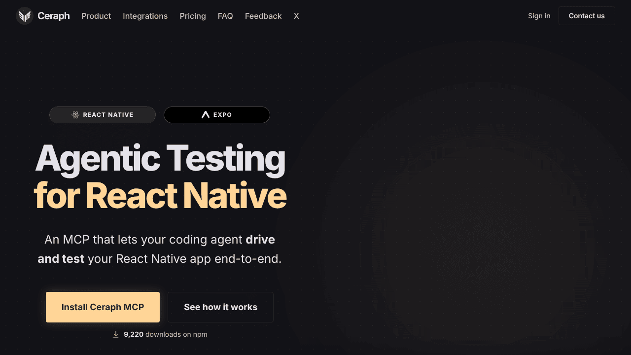 Ceraph website screenshot