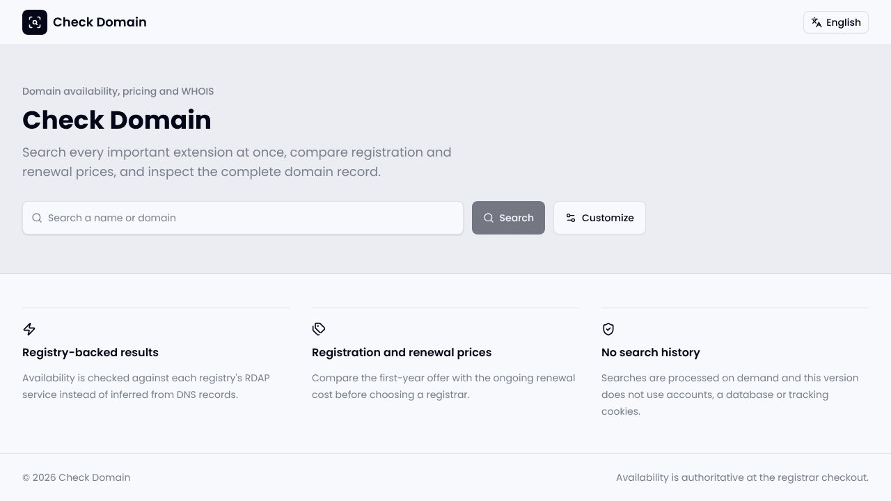 Check Domain