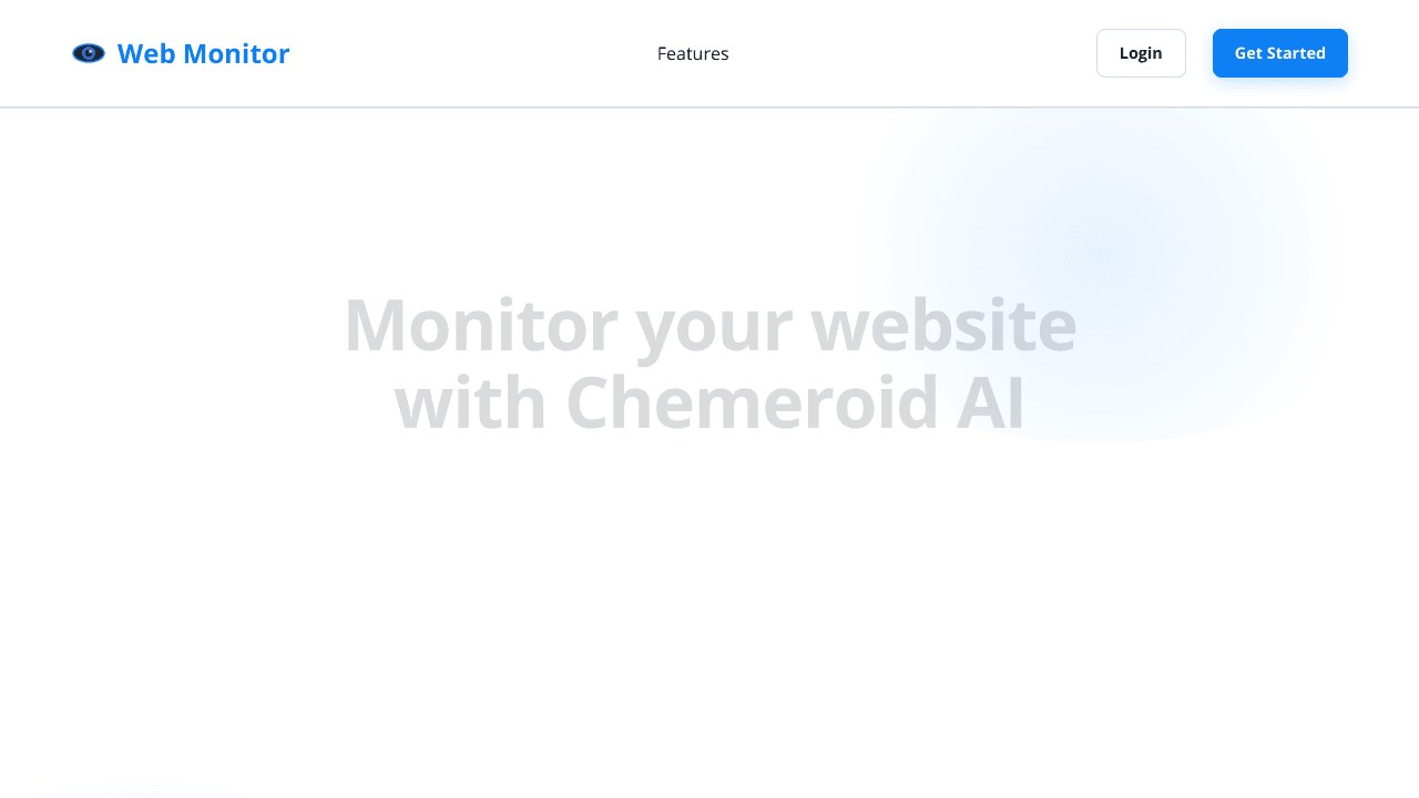 Chemeroid AI Web Monitor