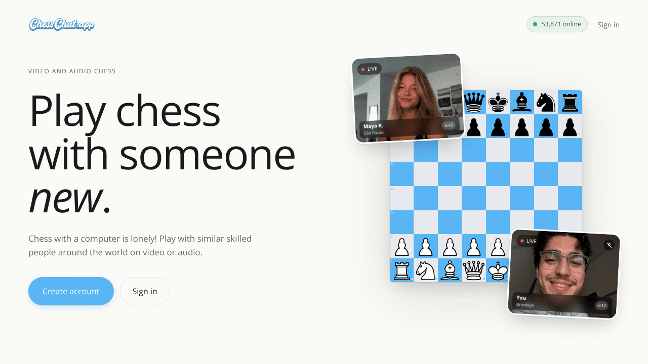 ChessChat - Omegle x Chess.com