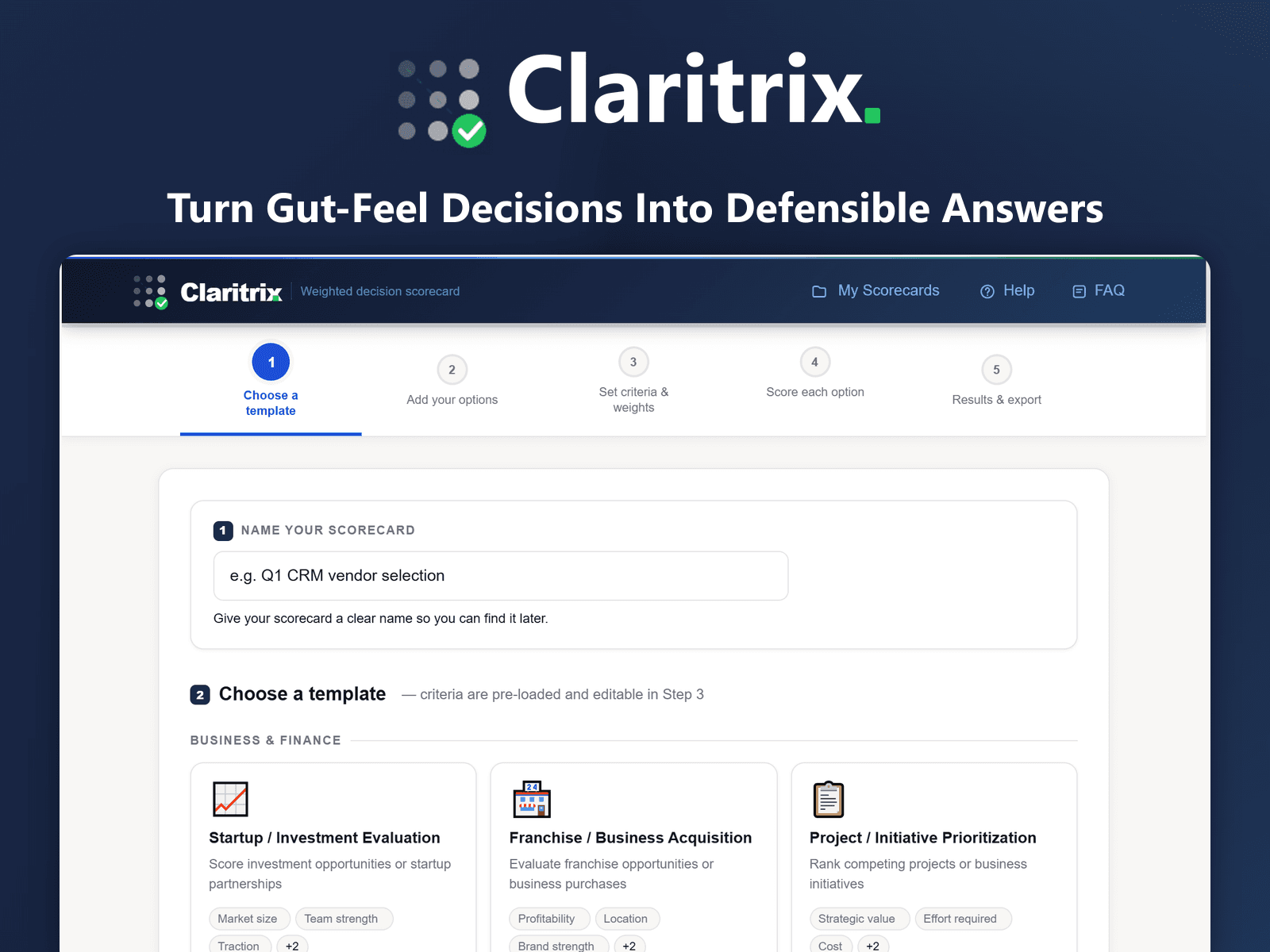 Claritrix website screenshot