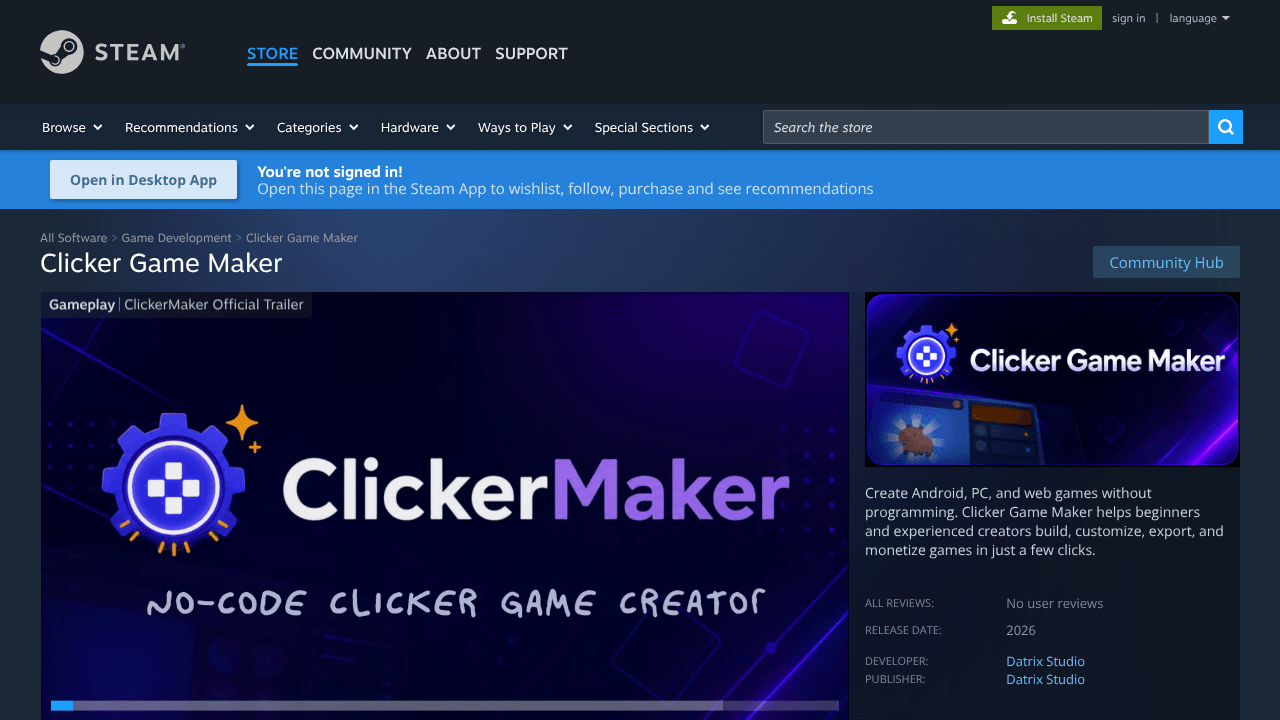 Clicker Game Maker