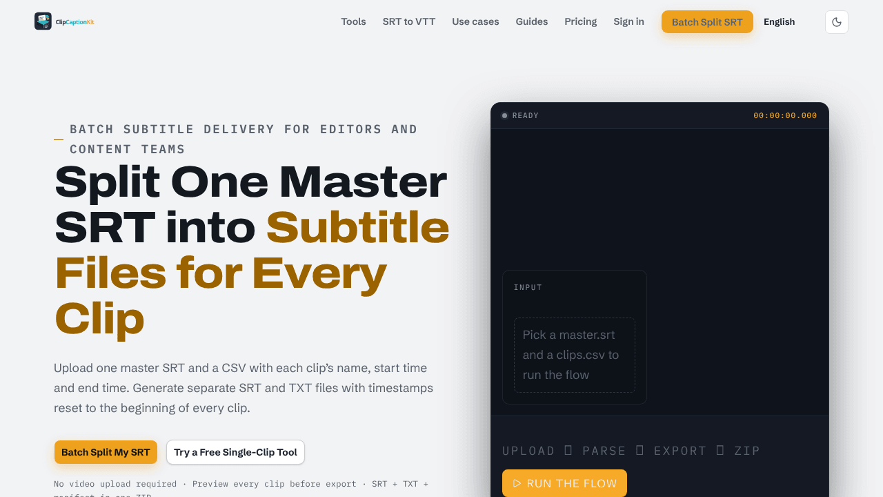Clip Caption Kit