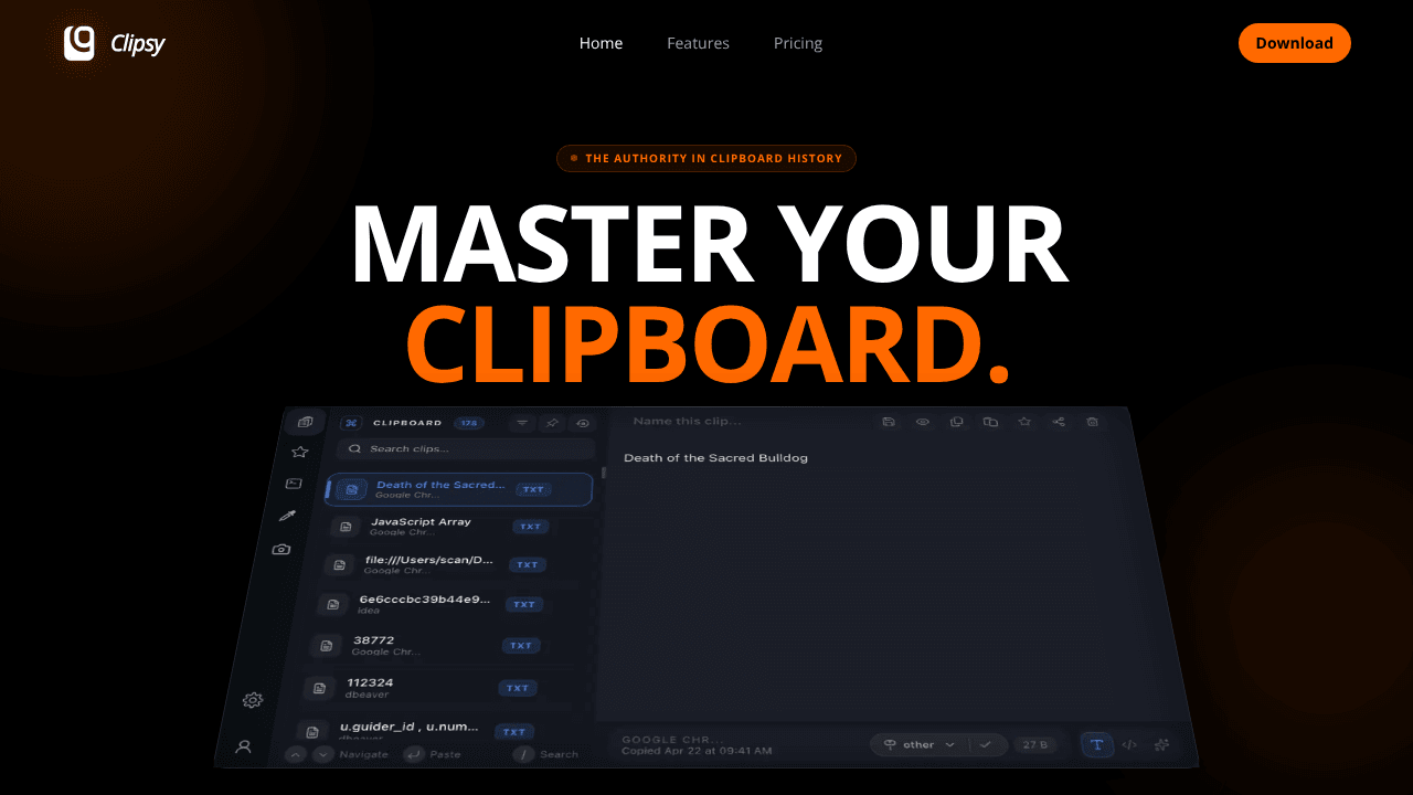 Clipsy Clipboard