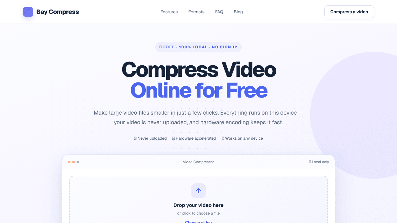 Compress Video Online Free