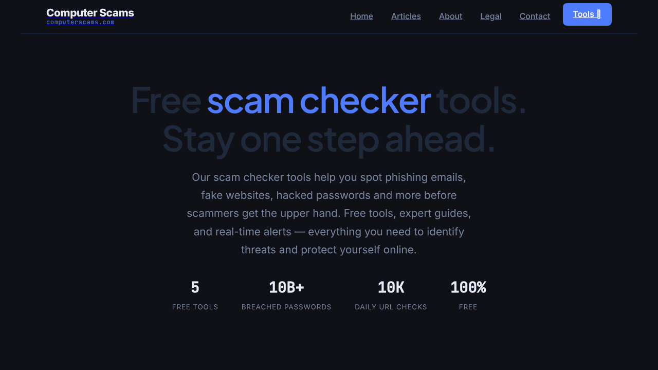 Computer Scams