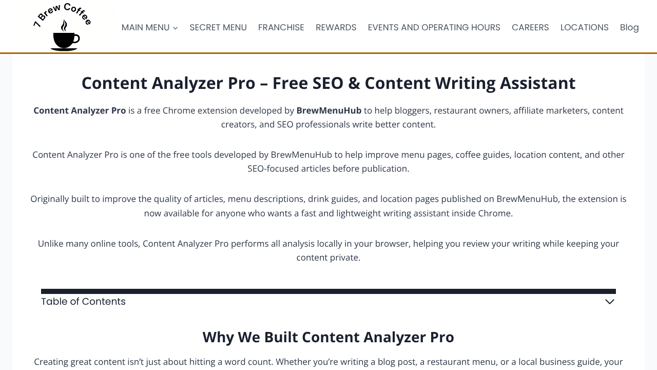 Content Analyzer Pro