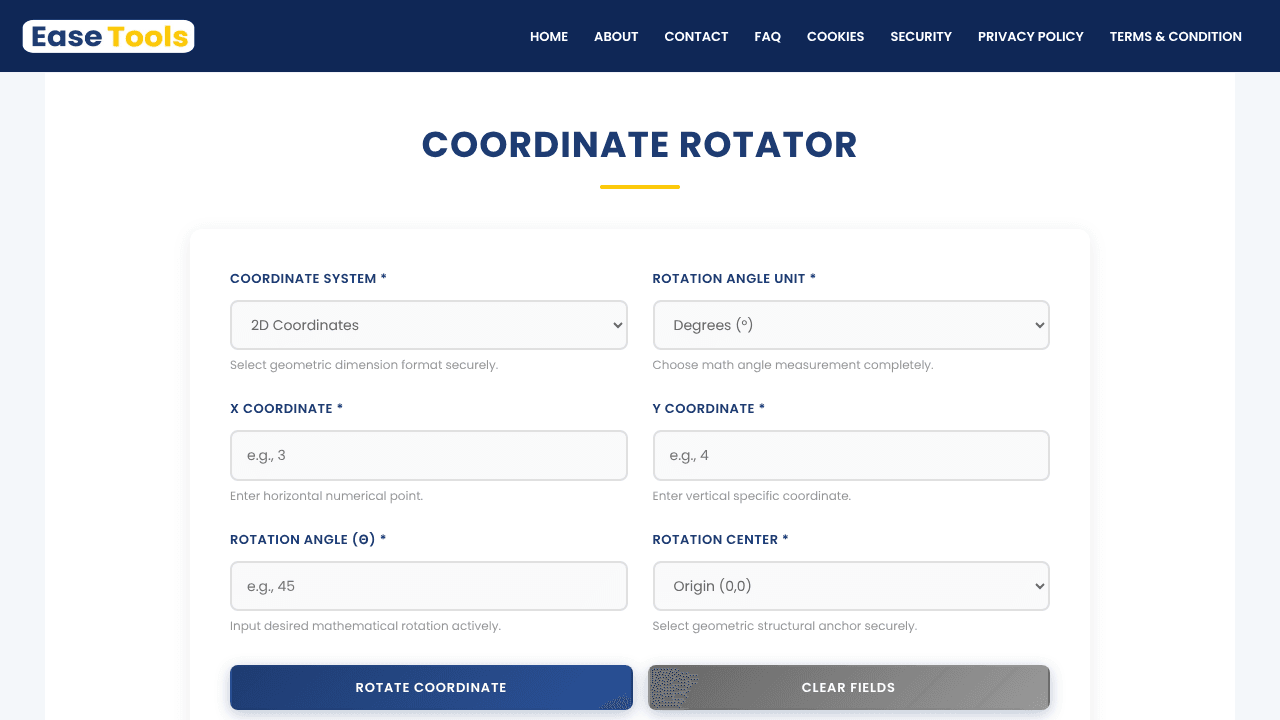 Coordinate Rotator