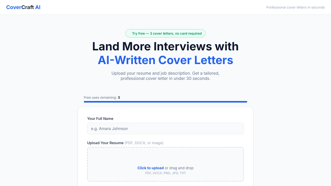CoverCraft AI