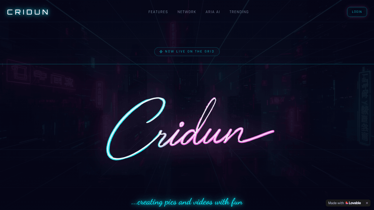 Cridun — Enter the grid