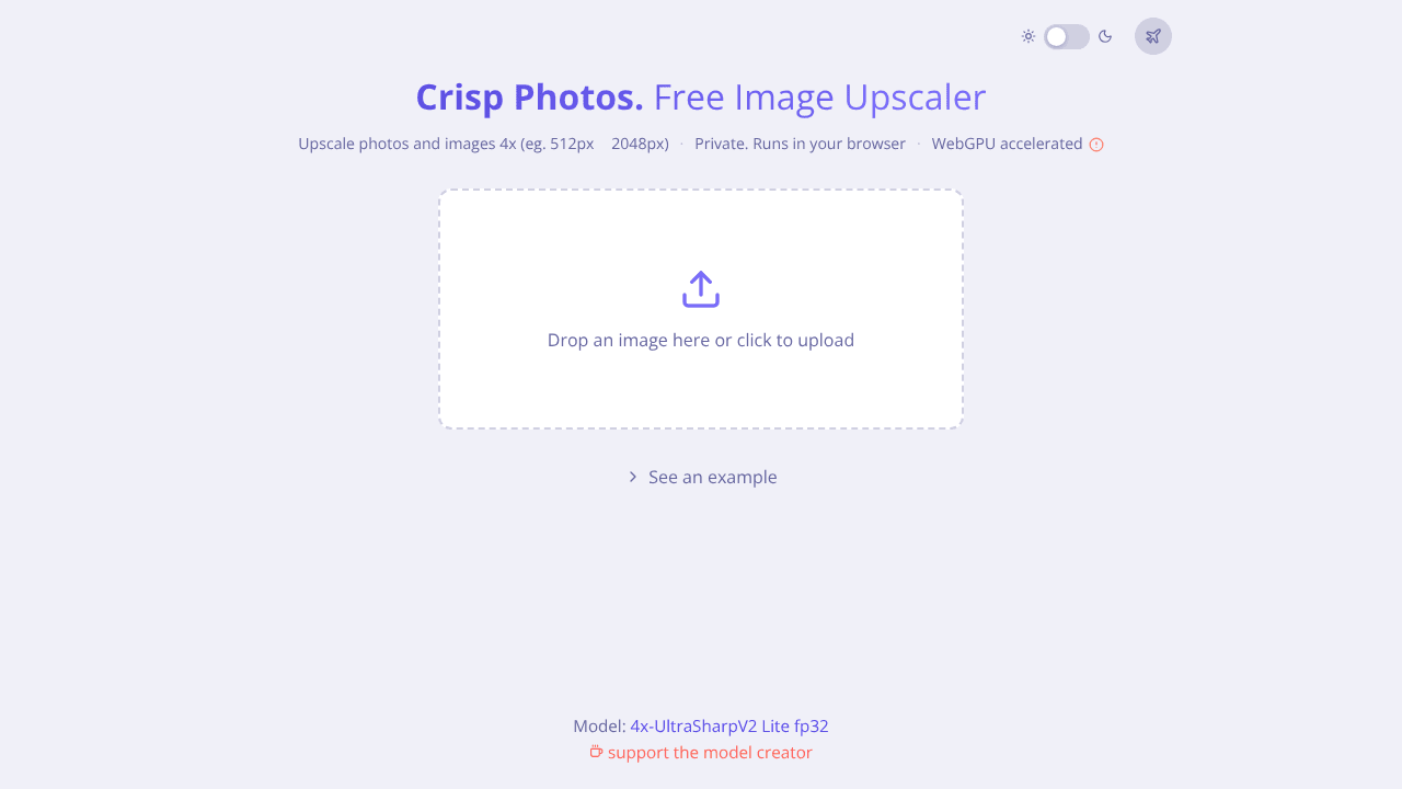 crisp.photos — Free Image Upscaler