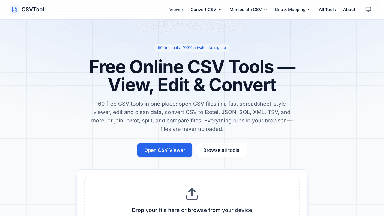 CSVTool.io