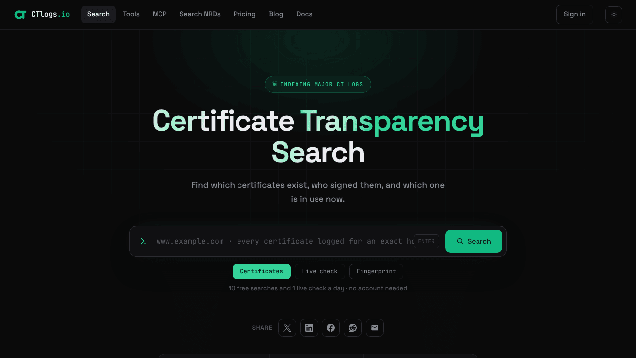CTlogs.io