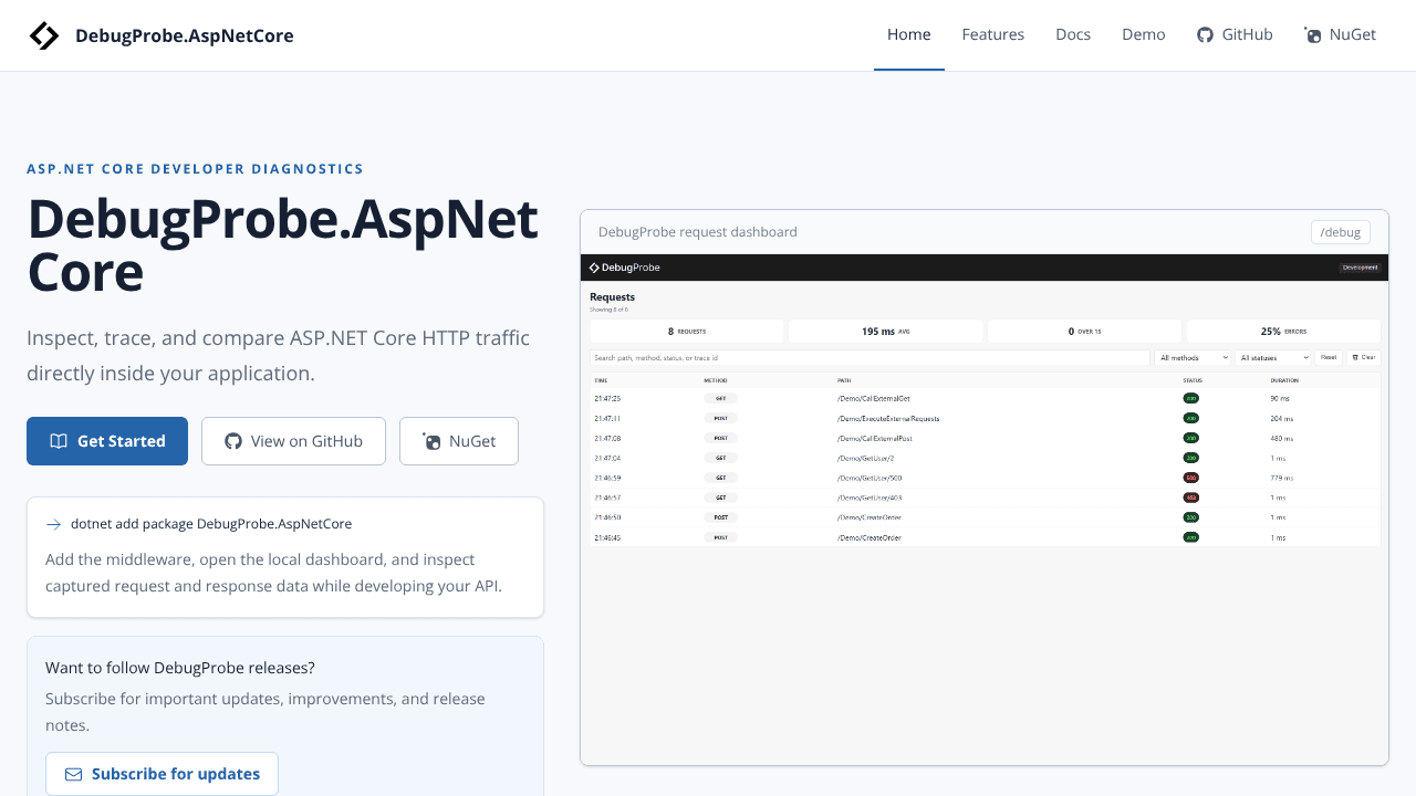 DebugProbe.AspNetCore