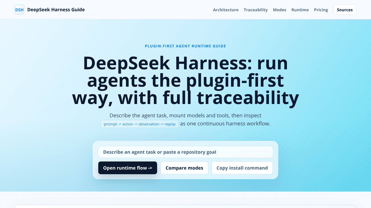 DeepSeek Harness Guide