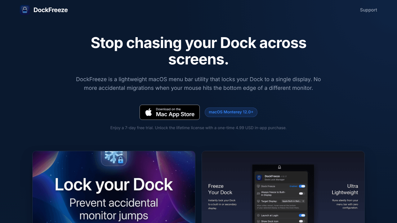 DockFreeze