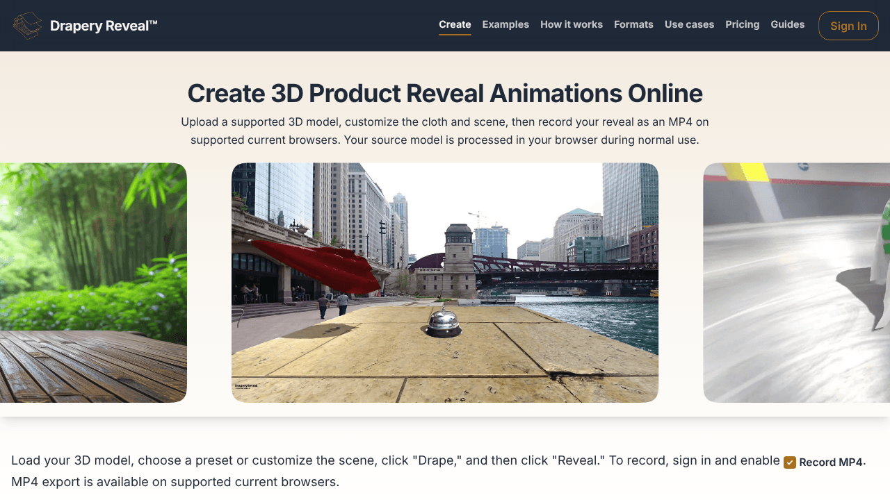 Drapery Reveal™ — Product Unveilings