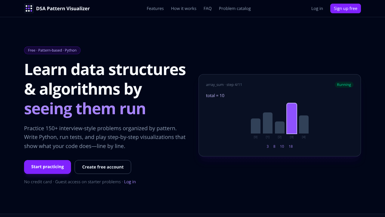 DSA Pattern Visualizer
