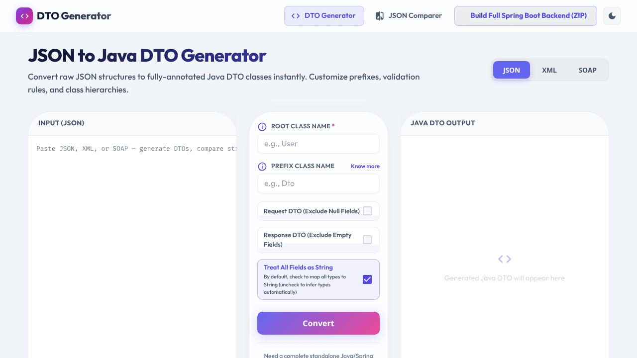 DTO Generator