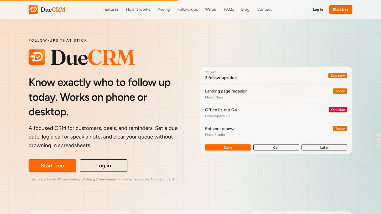 DueCRM