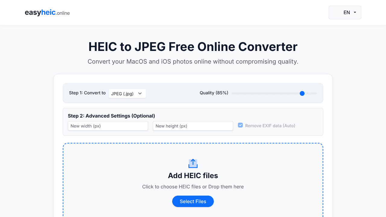 Easy HEIC