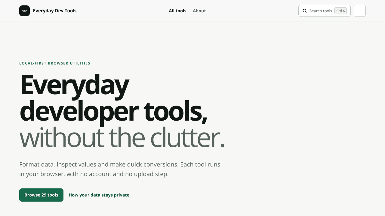 Everyday Dev Tools