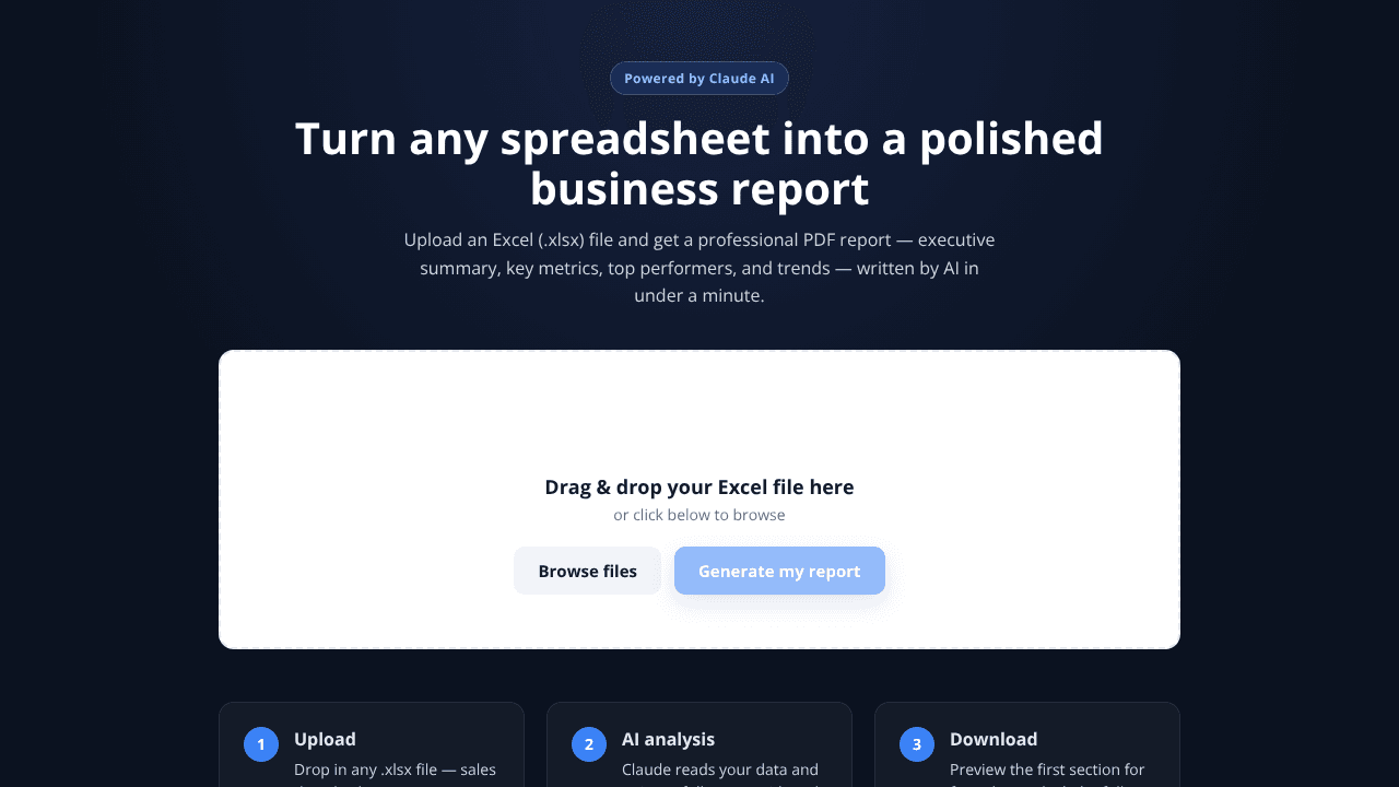 ExcelReport.io
