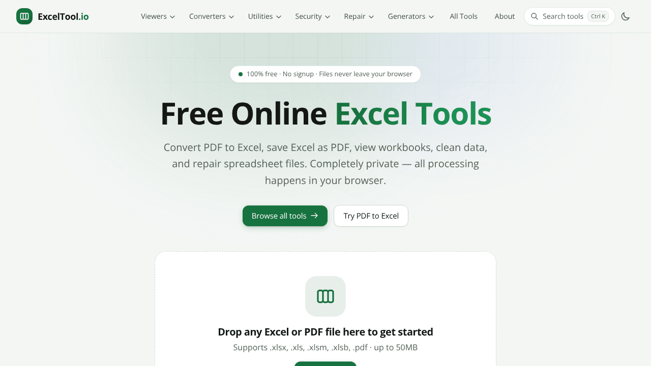 ExcelTool.io