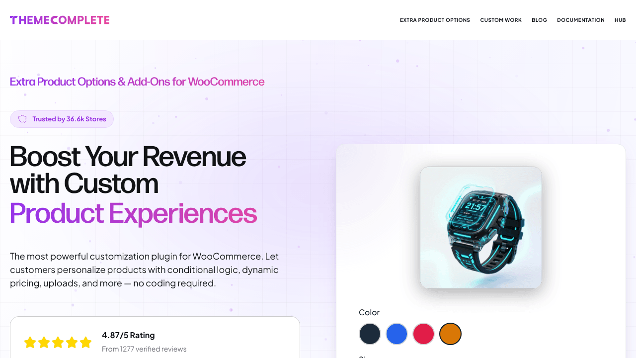 Extra Product Options for WooCommerce