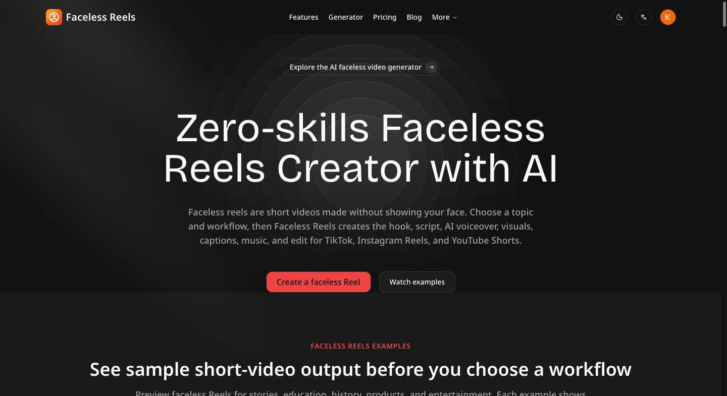 Faceless Reels
