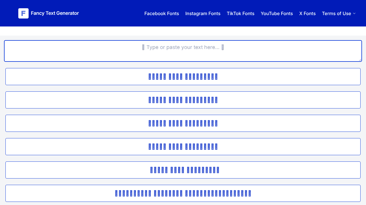 Fancy Text Generator X