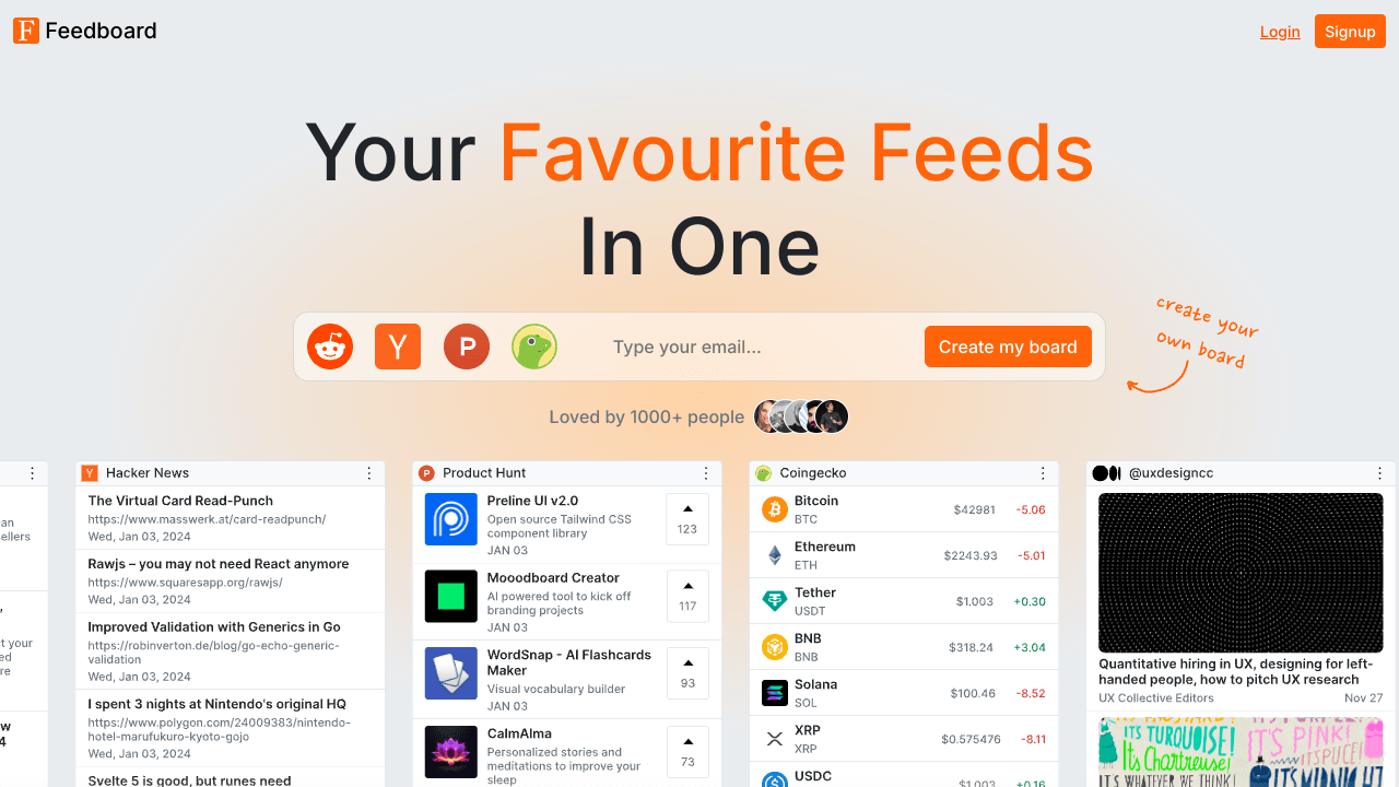 Feedboard