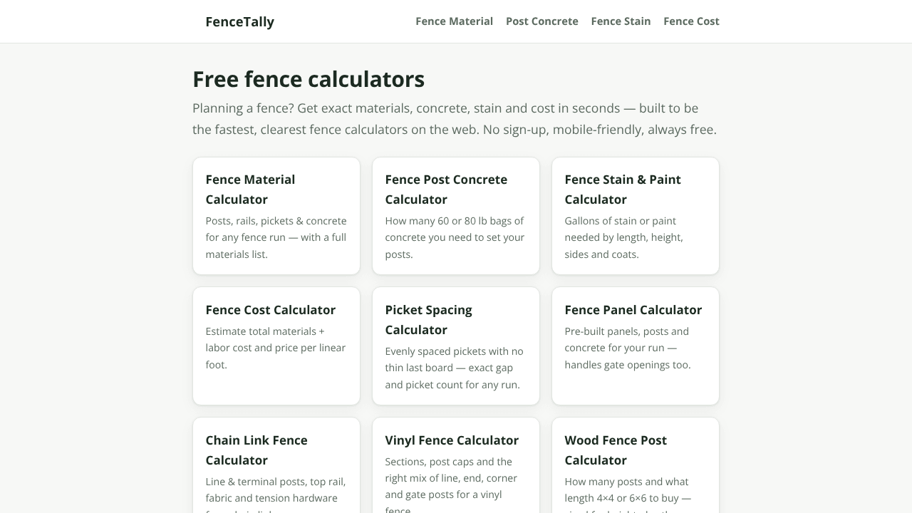 FenceTally