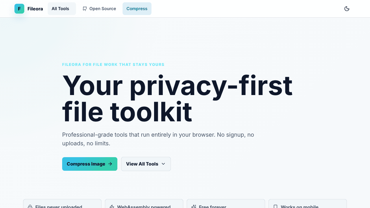 Fileora — Free Online File Tools