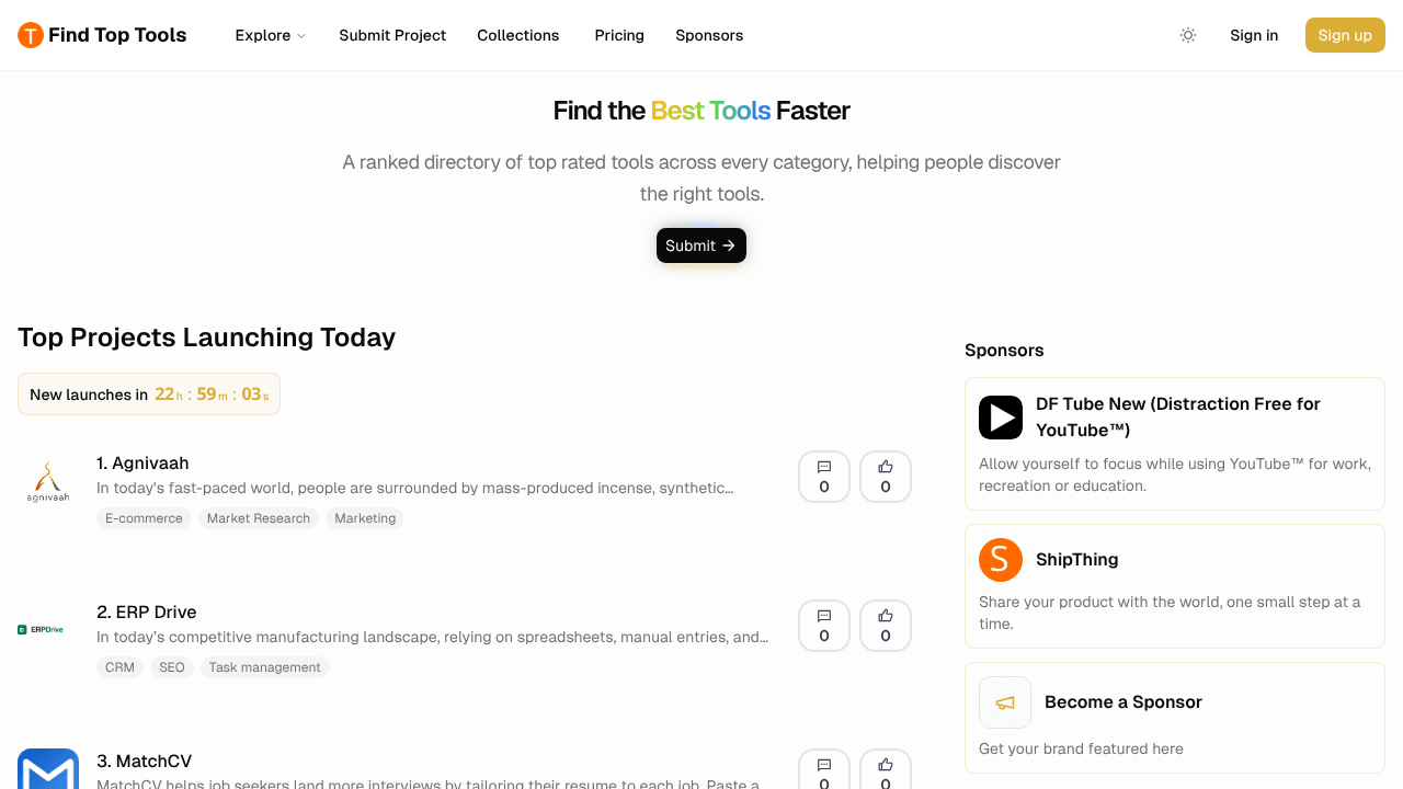 Find Top Tools