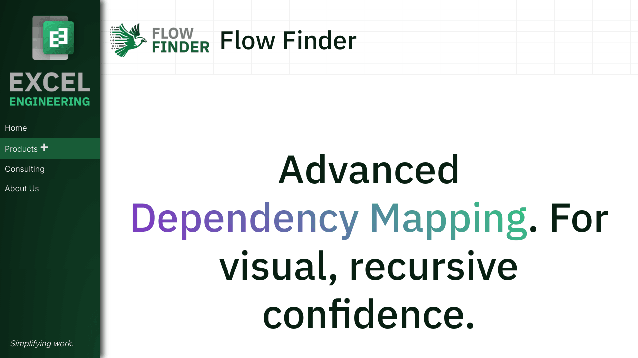 Flow Finder (Excel add-in)