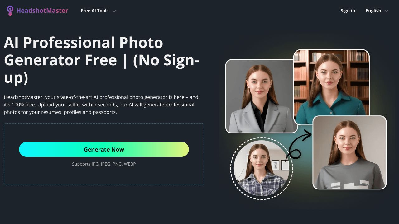 Free AI Professional Photo Generator
