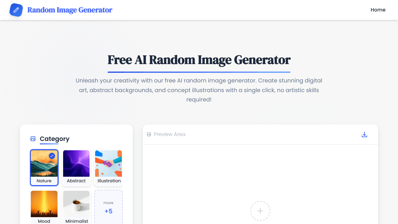 Free AI Random Image Generator