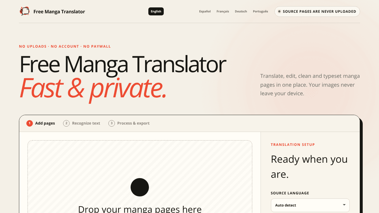 Free Manga Translator