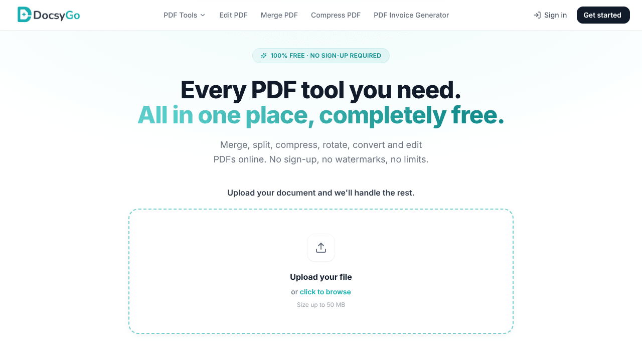Free PDF Tools