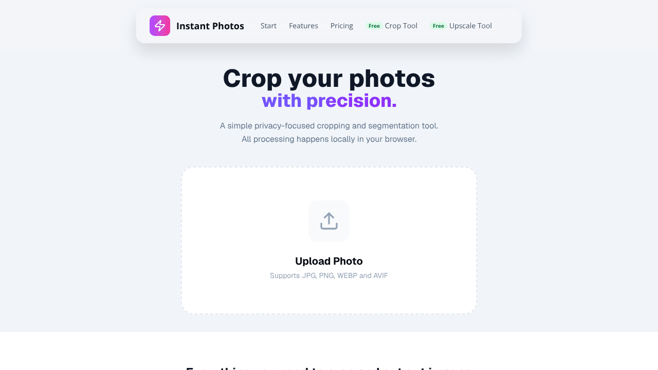 Free Photo Crop Tool