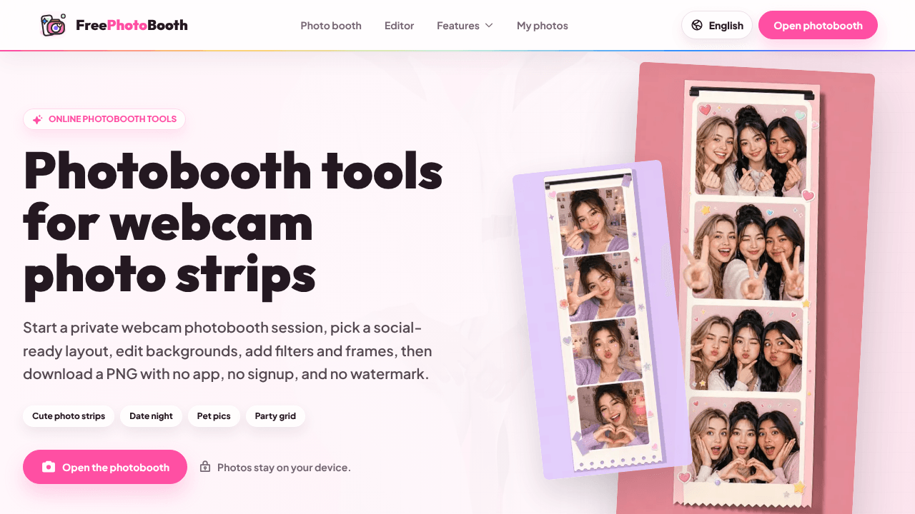 Free PhotoBooth Online